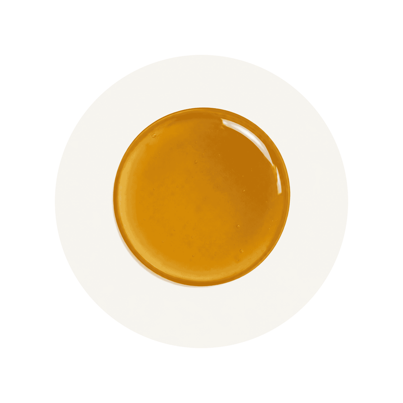 Ashwagandha Root Extract ingredient close-up on a cream circular background