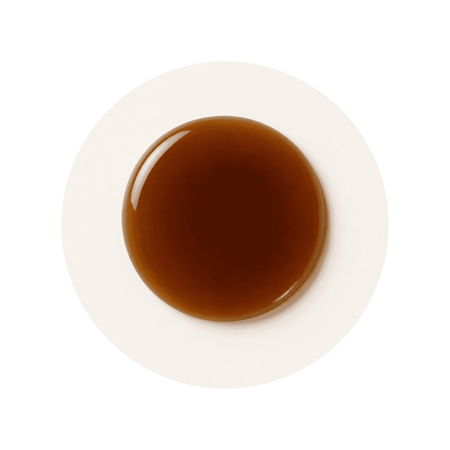 Black Cohosh Extract ingredient close-up on a cream circular background