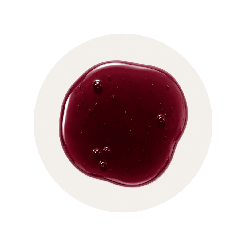 Blackberry Extract ingredient close-up on a cream circular background